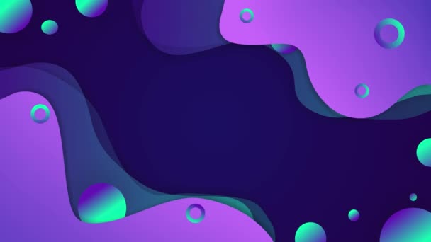 Forma Abstracta Bucle Animación Fondo Diseño Púrpura Diseño Moderno Elementos — Vídeos de Stock