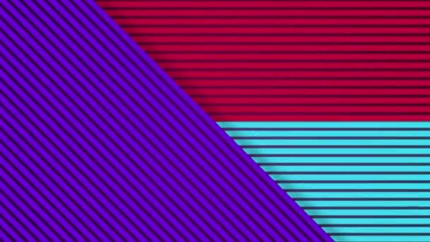 Fond Texturé Rouge Violet Bleu Avec Des Lignes Animation — Video