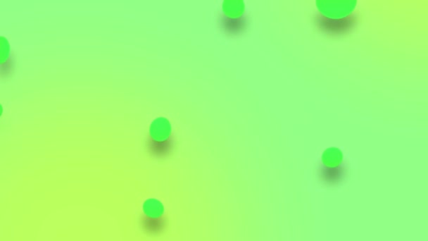 Green Cyan Gradient Background Motion Design Circle Particules Flux Toile — Video