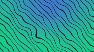 Siyah çizgili Cyan mavisi arkaplan, zebra tasarımı soyut düzen. Hareket tasarımı arkaplanı