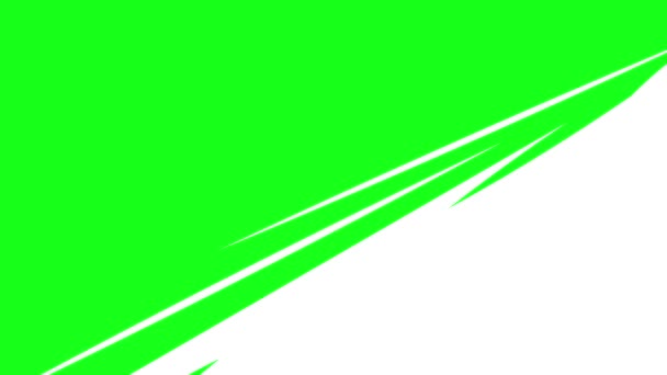 Κάτω Τρίτη Επικάλυψη Λευκό Φόντο Πράσινο Χρωματικό Κλειδί Οθόνης — Αρχείο Βίντεο