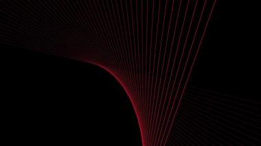 Kırmızı çizgiler geometrik soyut arkaplan örtüsü. Siyah arkaplan