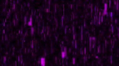 Mor dijital teknoloji pikseli arka plan animasyonu. Soyut tasarım