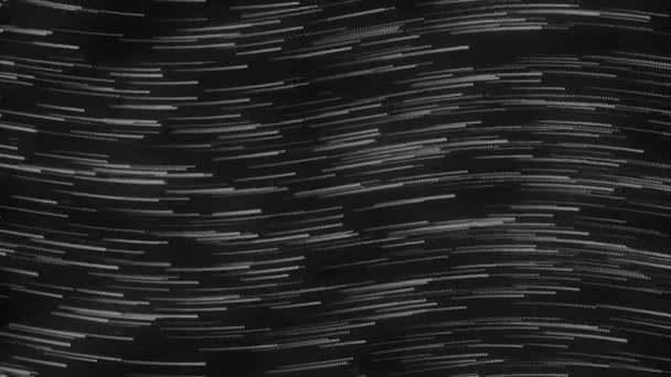 粒子背景 黑色背景覆盖 白色灯光图解 — 图库视频影像
