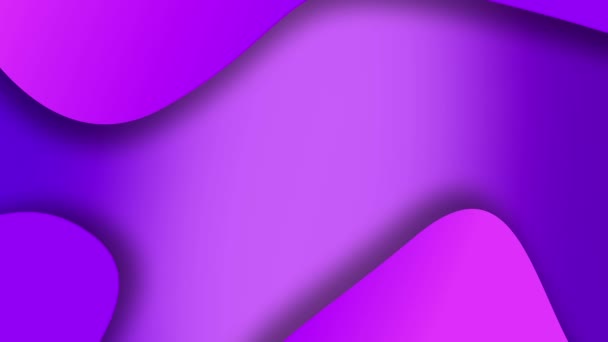 Camadas de forma roxa fundo abstrato. Fundo gradiente roxo. Espaço de cópia — Vídeo de Stock