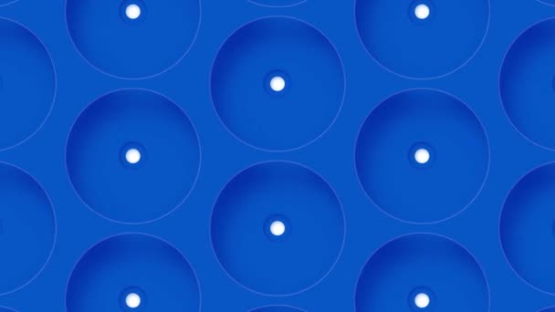 Синій рухомий фон з елементами форми, синій перехід на тлі — стокове відео
