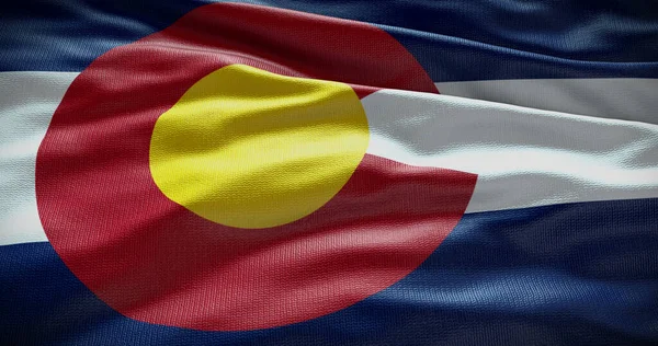 Colorado state flag background illustration, USA symbol backdrop.