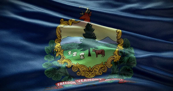 Vermont State Flag Background Illustration Usa Symbol Backkdrop — Stock fotografie