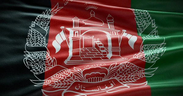 Afghanistan Nationell Flagga Bakgrund Illustration Landskod För Landet — Stockfoto