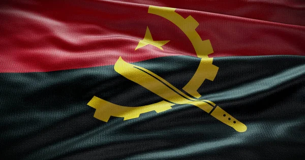 Angola National Flag Background Illustration Symbol Country — Stock Photo, Image