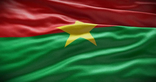 Hintergrund Illustration Der Nationalflagge Burkina Fasos Symbol Des Landes — Stockfoto