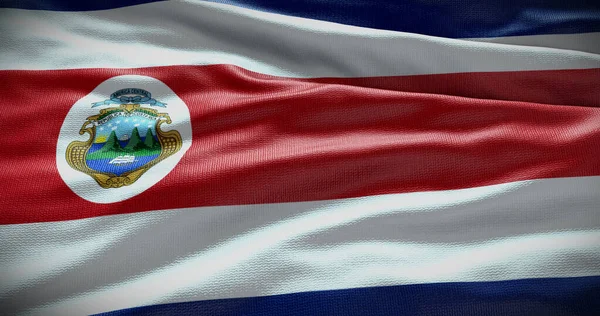 Εθνική Σημαία Της Κόστα Ρίκα Απεικόνιση Φόντου Σύμβολο Της Χώρας — Φωτογραφία Αρχείου