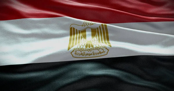 Egitto Bandiera Nazionale Sfondo Illustrazione Simbolo Del Paese — Foto Stock