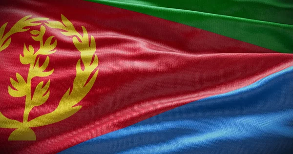 Ilustración Fondo Bandera Nacional Eritrea Símbolo Del País — Foto de Stock