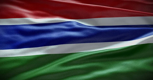Gambia National Flag Background Illustration Symbol Country — Stock Photo, Image