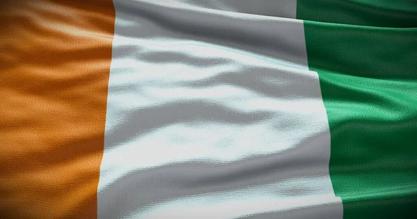 Hintergrund Illustration Der Nationalflagge Der Elfenbeinküste Symbol Des Landes — Stockfoto
