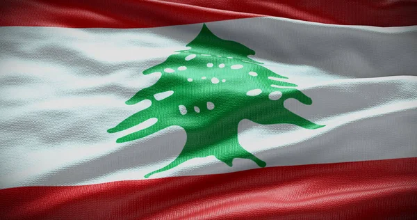 Libano Bandiera Nazionale Sfondo Illustrazione Simbolo Del Paese — Foto Stock