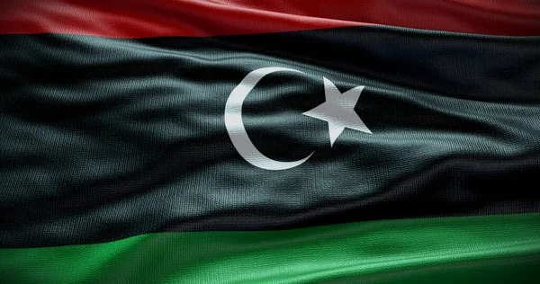 Приклад Національного Прапора Лівії Символ Країни — стокове фото