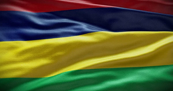 Hintergrund Illustration Der Nationalflagge Von Mauritius Symbol Des Landes — Stockfoto