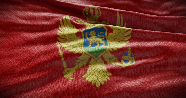 Иллюстрация Флага Черногории Символ Страны — стоковое фото