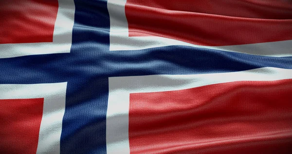Hintergrund Illustration Der Norwegischen Nationalflagge Symbol Des Landes — Stockfoto
