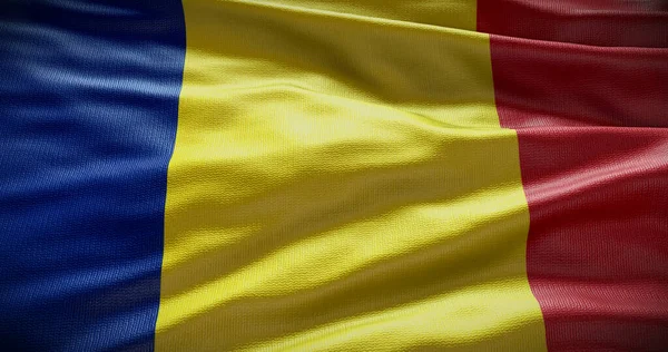 Romanya Ulusal Bayrağı Illüstrasyonu Ülkenin Sembolü — Stok fotoğraf