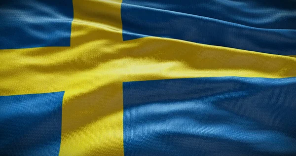 瑞典国旗背景说明 国家的象征 — 图库照片