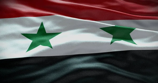 Siria Bandiera Nazionale Sfondo Illustrazione Simbolo Del Paese — Foto Stock