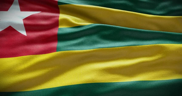 Εθνική Σημαία Του Τόγκο Απεικόνιση Φόντου Σύμβολο Της Χώρας — Φωτογραφία Αρχείου