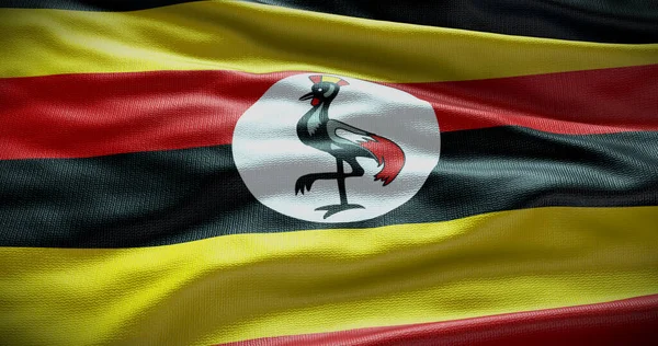 Uganda National Flag Background Illustration Inglés Símbolo Del País — Foto de Stock
