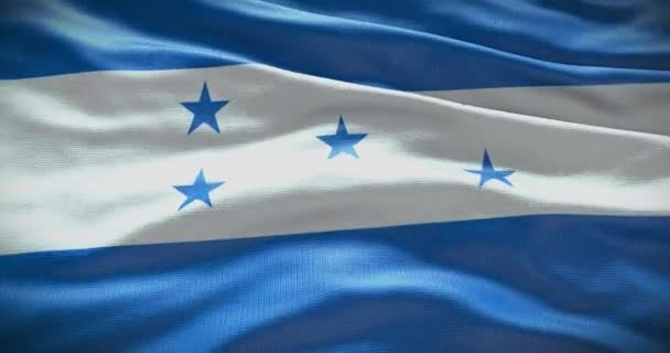 Sfondo Bandiera Honduregna Bandiera Nazionale Del Paese Sventola — Video Stock