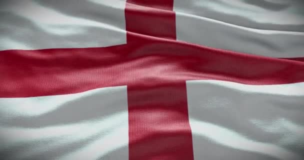 Fondo Bandera Inglaterra Bandera Nacional Del País Ondeando — Vídeos de Stock