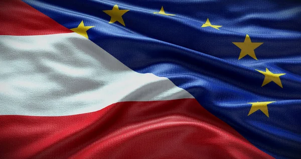 Австрія Європейський Союз Відносини Між Урядом Країни Ілюстрація — стокове фото