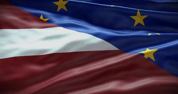 Letonia Antecedentes Bandera Unión Europea Relación Entre Gobierno Del País —  Fotos de Stock