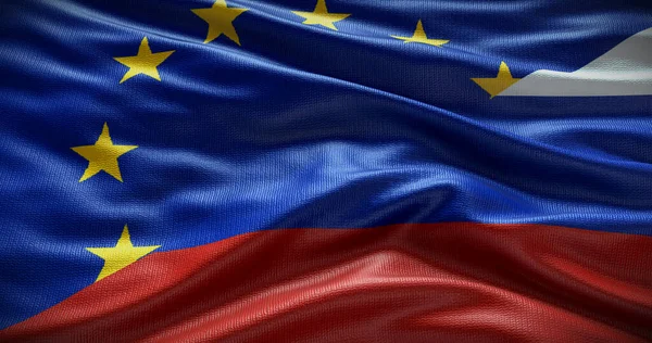 Історія Росії Європейського Союзу Відносини Між Урядом Країни Ілюстрація — стокове фото