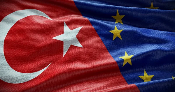 Історія Туреччини Європейського Союзу Відносини Між Урядом Країни Ілюстрація — стокове фото