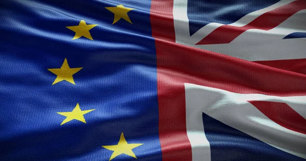 Spojené Království Spojené Království Pozadí Vlajky Evropské Unie Vztah Mezi — Stock fotografie