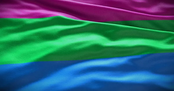 Polysexueel Symbool Vlag Achtergrond Illustratie — Stockfoto