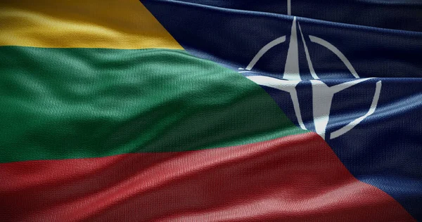 New York Amerika Serikat Juni 2022 Hubungan Lituania Dan Nato Stok Gambar Bebas Royalti