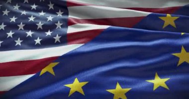 ABD, ABD ve Avrupa Birliği bayrak geçmişi. Ülke hükümetiyle AB arasındaki ilişki.