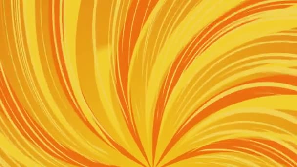 Оранжевые Радиальные Линии Абстрактный Фон Солнечный Яркий Дизайн — стоковое видео