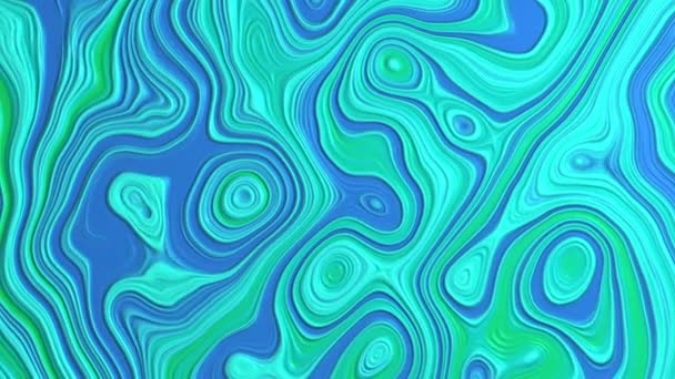 Abstract Textuur Achtergrond Met Golven Blauwe Cyaan Gradiënt — Stockvideo