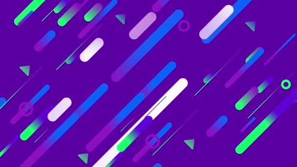 抽象的な幾何学的形状の紫の背景 抽象パターン — ストック動画