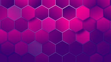 Mor altıgen arka plan. Altıgen hücre deseni.