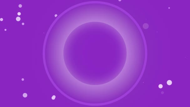 Fondo Abstracto Con Burbujas Fondo Geométrico Púrpura — Vídeos de Stock