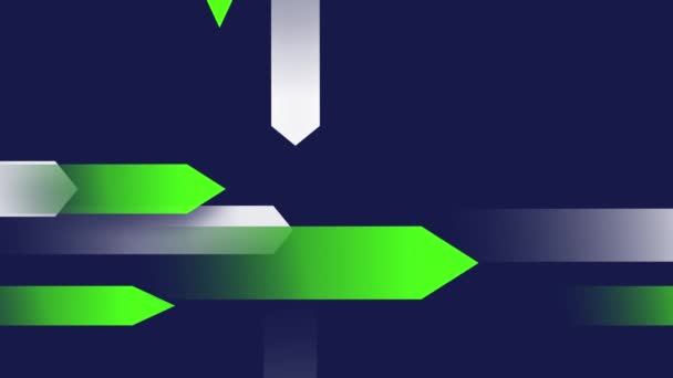 Fondo Oscuro Azul Verde Con Animación Geométrica — Vídeo de stock