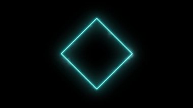 Soyut neon parıltısı şekilli üçgen arkaplan.