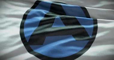 Barselona, İspanya - 17 Eylül 2022: Akademik Sofia futbol kulübü, futbol takımı logosu. Döngü animasyonu, İllüstrasyon Editörü.
