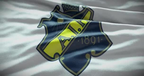 Barcelone Espagne Septembre 2022 Aik Stockholm Football Club Logo Équipe — Video