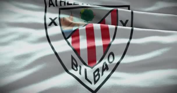 Barcelona Espanha Setembro 2022 Athletic Bilbao Football Club Logo Equipe — Vídeo de Stock